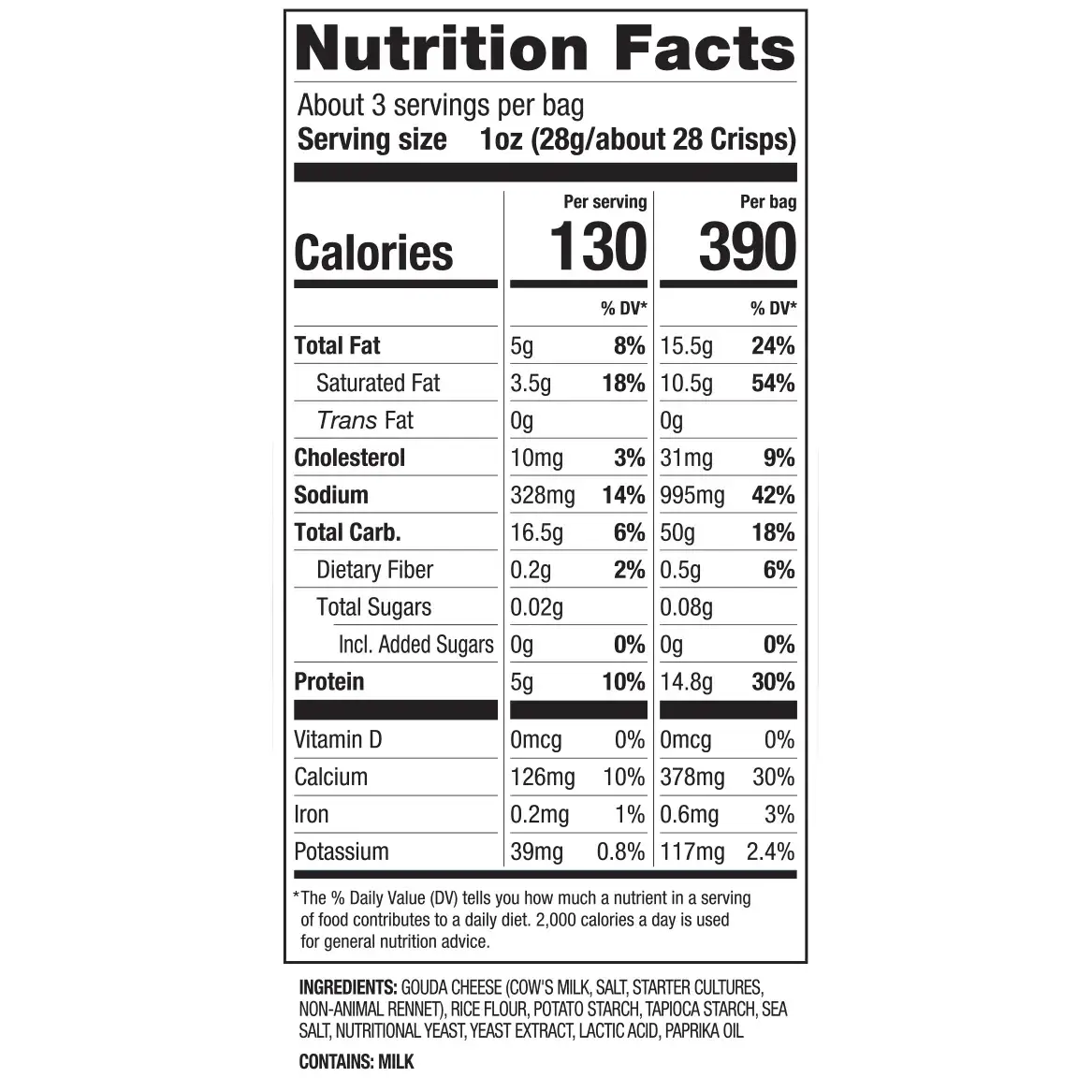 34 Degrees - Wholesale Crackers - Gluten Free Original Mates Cheese Crisps- 12CT6