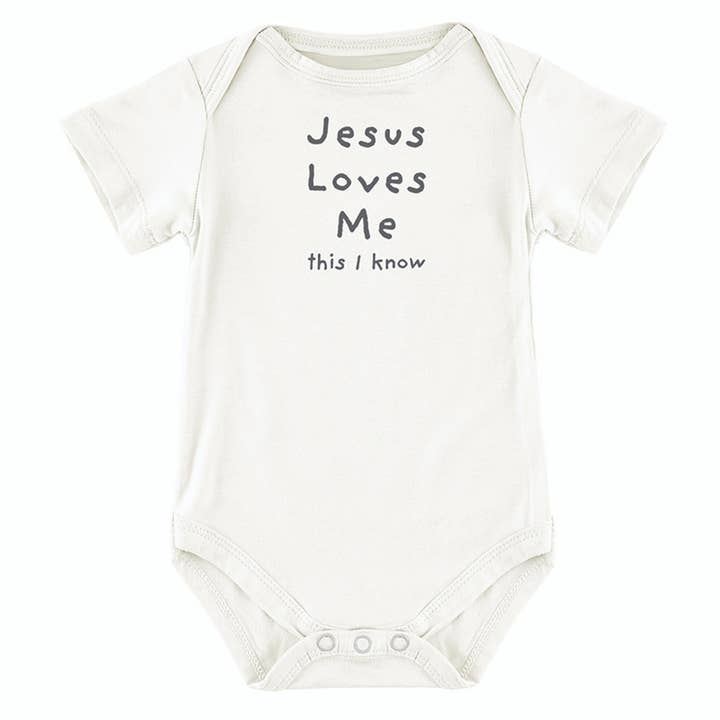 Jesus Loves Me Snapshirt for wholesale by Stephan Baby by Creative Brands