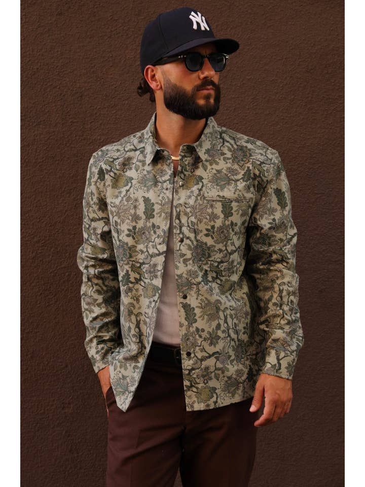 Signature - Wholesale Shirt Jacket/Shacket - Men's - Paisley shirt jacket3