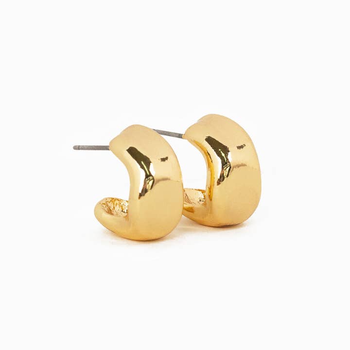 Sessori - Wholesale Hoop Earrings - Abstract Bold Gold Hoop Set, Set of 31