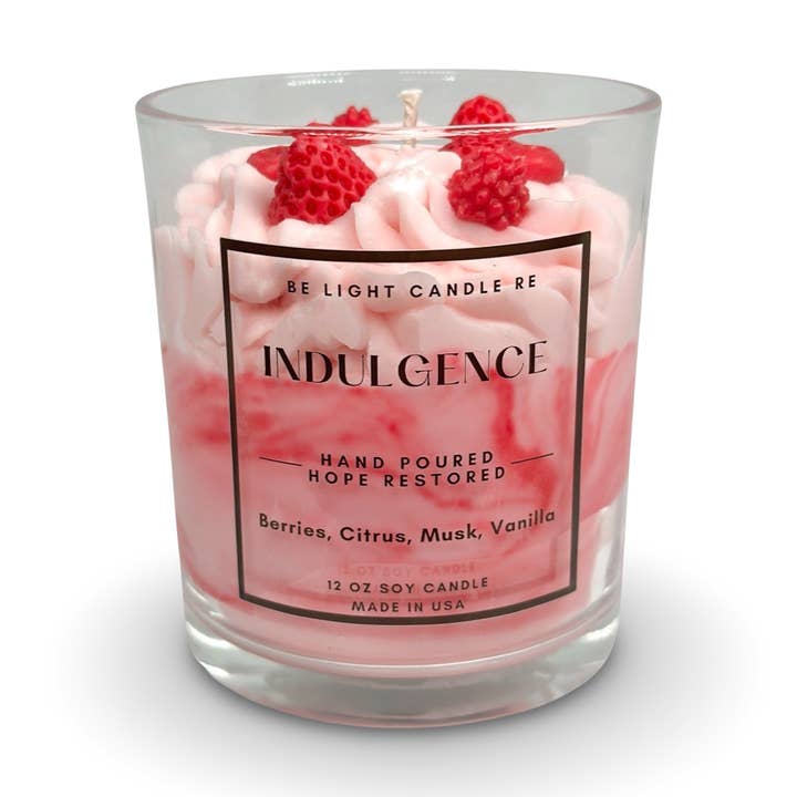 Be Light Candle RE - Wholesale Jar/Filled Candle - Indulgence, Scented Soy Candle | Best Seller Gifts For Women