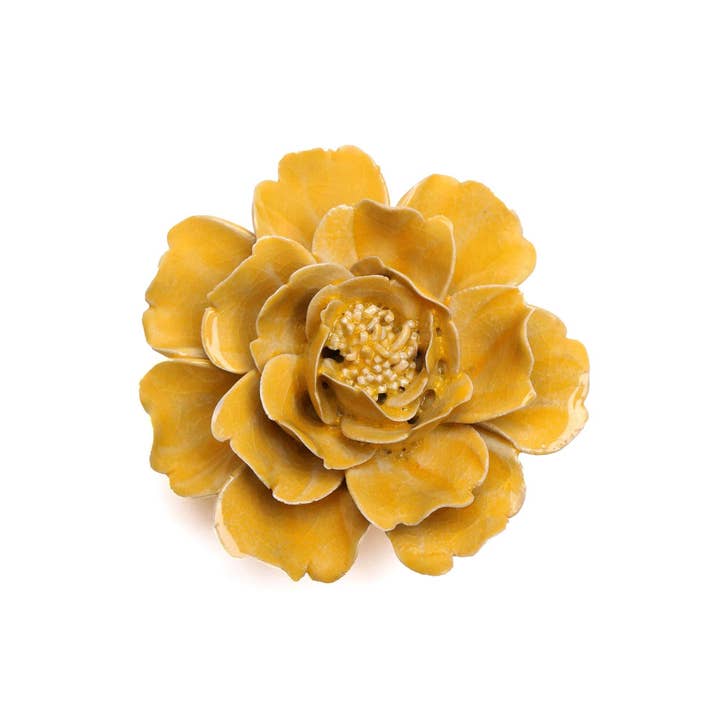 Easter Boho Ceramic Flower Collection Yellow Rose for engroshandel hos Chive EU