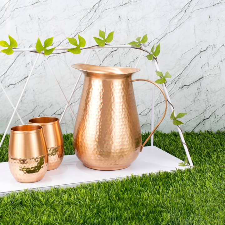 El'Cobre-Ecozonelifestyle - Wholesale Jug - Premium Copper Tapper Jug - 1.75L3