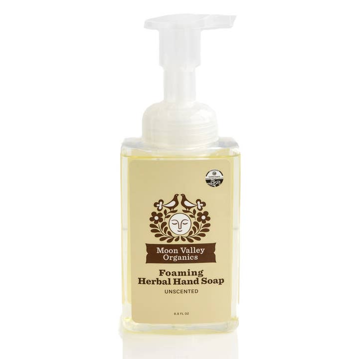 Unscented Foaming Herbal Hand Soap for wholesale by Moon Valley Organics