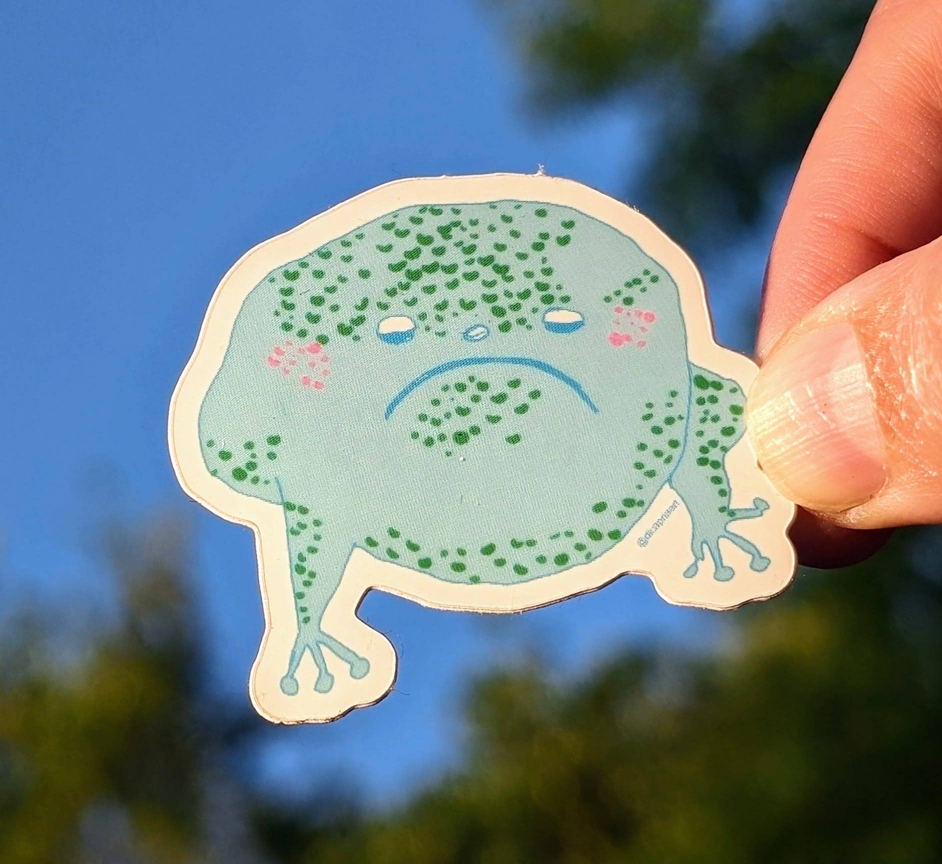 Monsters of the Underworld - Wholesale Sticker - Grumpy Frog Sticker0
