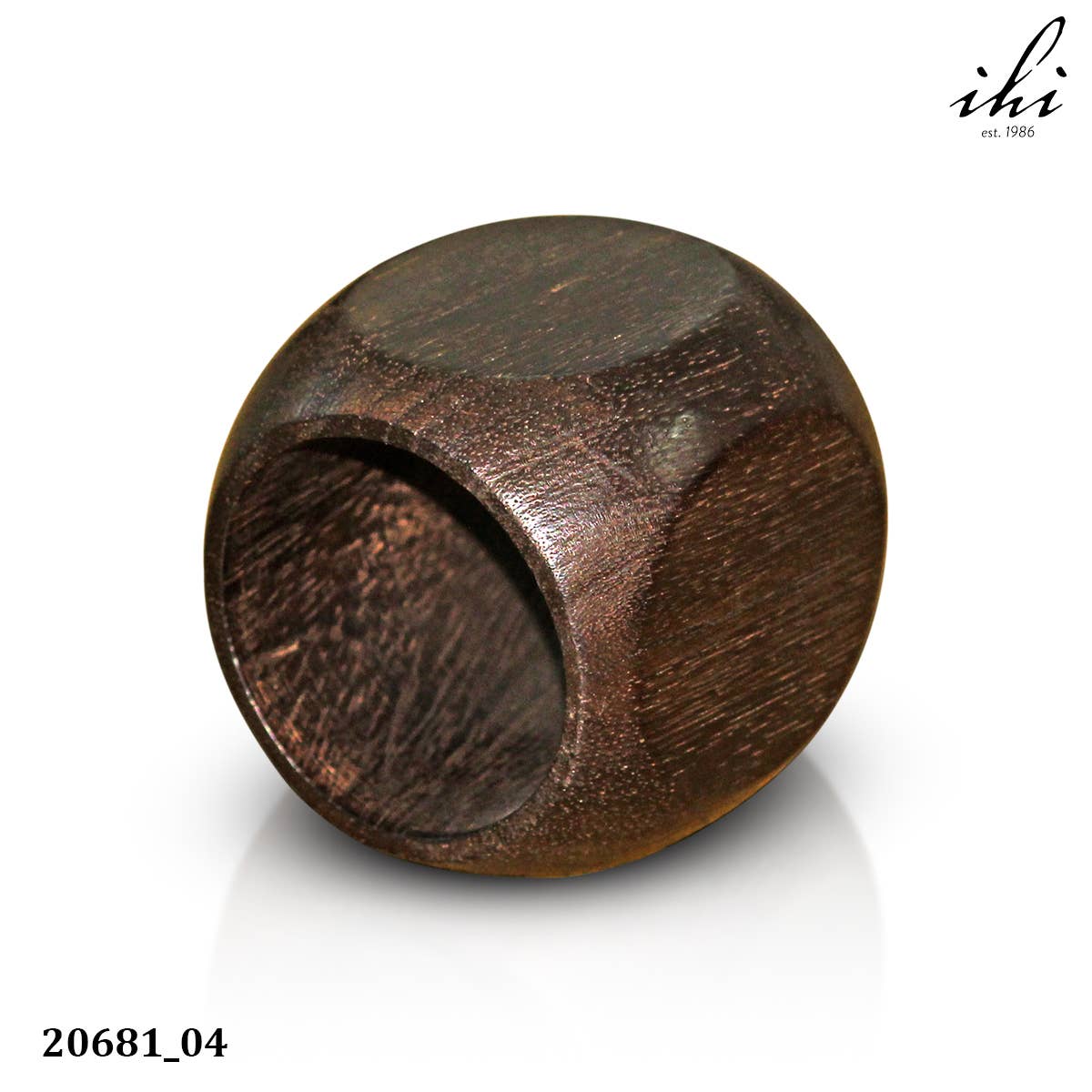 India Handicrafts Inc - Wholesale Napkin Ring - Black Diamond Napkin Ring4