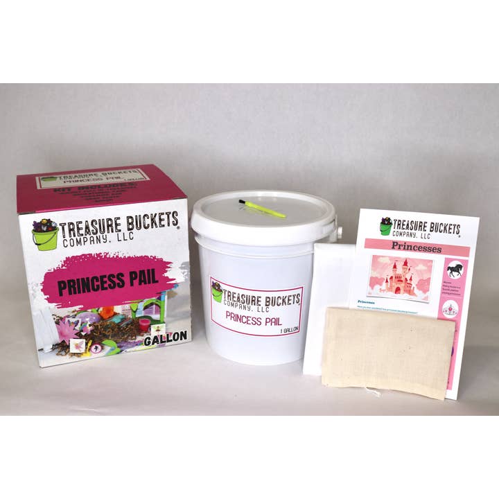 Princess Pail Treasure Hunting Bucket - Fairy, Mermaid for wholesale by Treasure Buckets Co., LLC