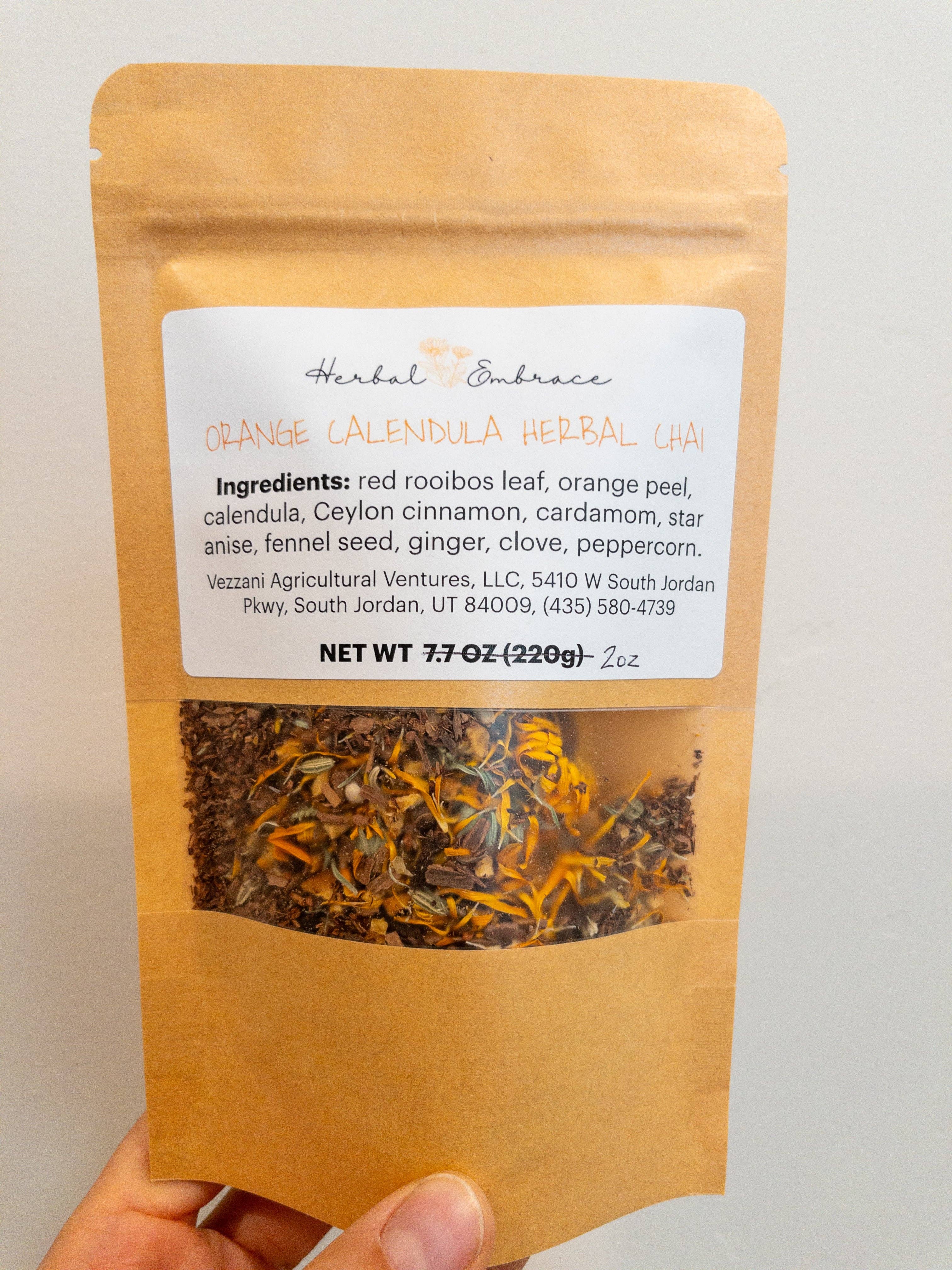 Herbal Embrace - Wholesale Loose Tea - Herbal Chai Tea - Sampler Pack - 4 x 2oz Pouches2