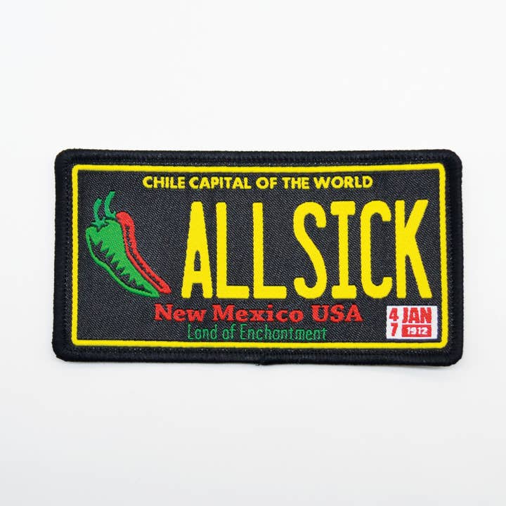Metal the Brand - Vente Écusson - Assiette All Sick Chile - Patch tissé