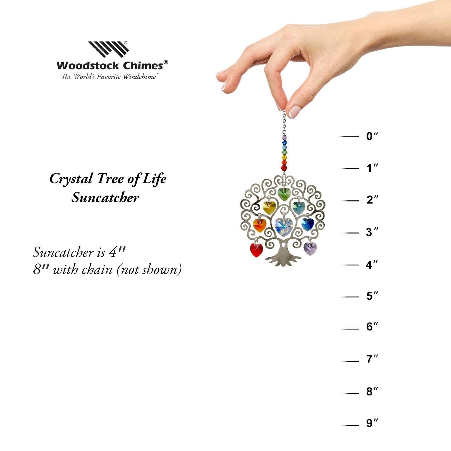 Woodstock Chimes - Wholesale Suncatcher - Crystal Tree of Life3