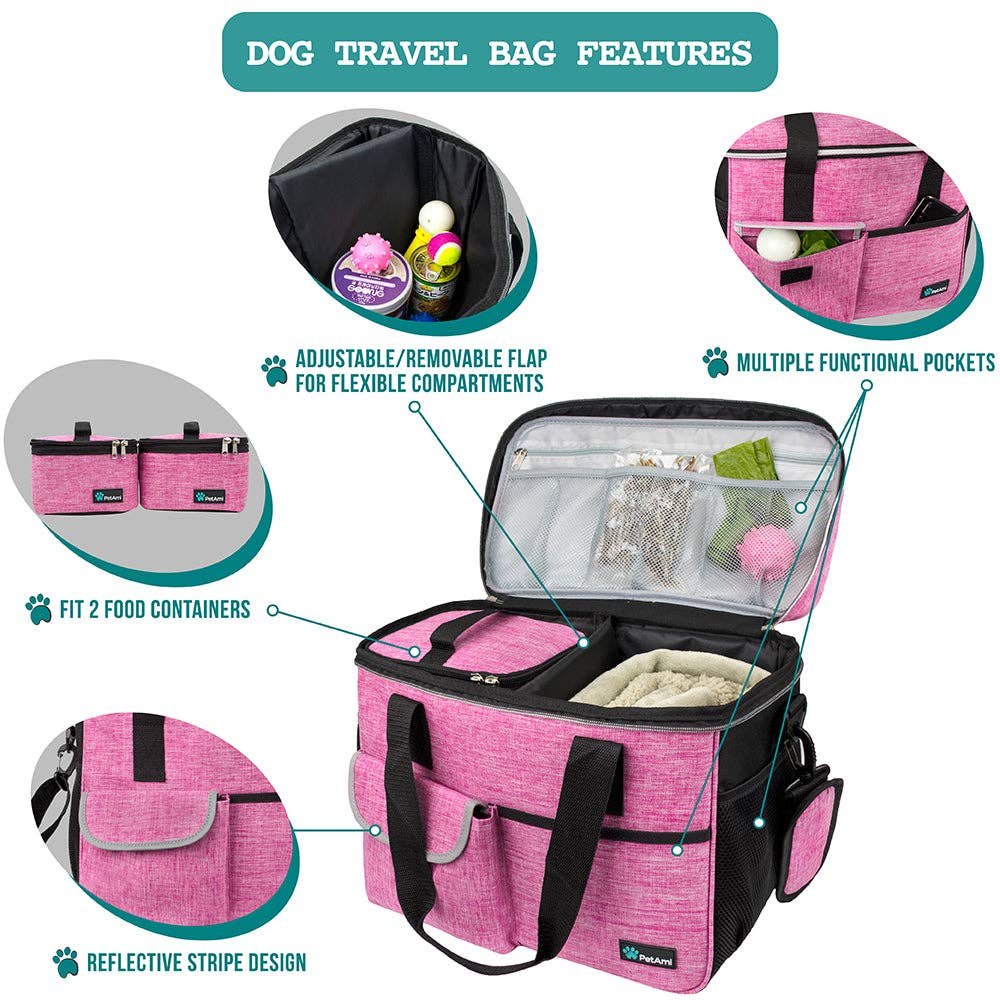 PetAmi - Vendita all'ingrosso Trasportino - Cani e gatti - Borsa Organizer Deluxe da Viaggio per Animali78
