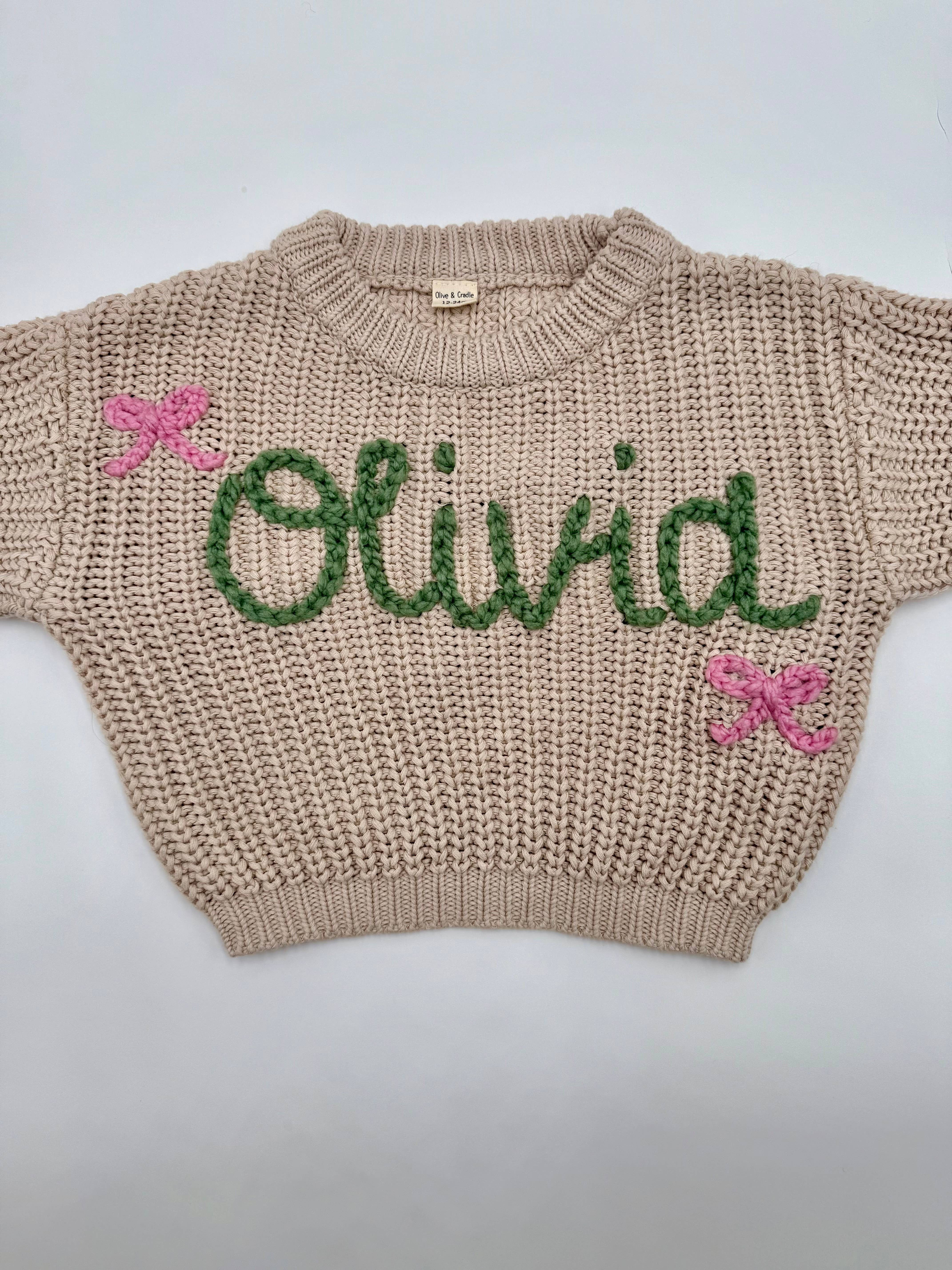 Pretty Little Stitch - Venta al por mayor Jersey de punto - Niños - Suéteres gruesos bordados a mano6