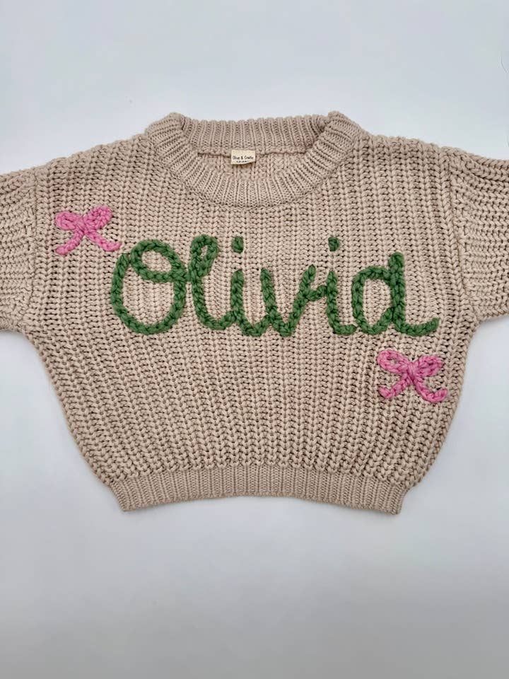 Pretty Little Stitch - Venta al por mayor Jersey de punto - Niños - Suéteres gruesos bordados a mano6