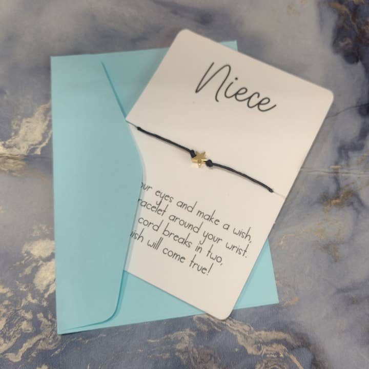 Niece Wish Bracelet for wholesale by Rose Blossom Gifts