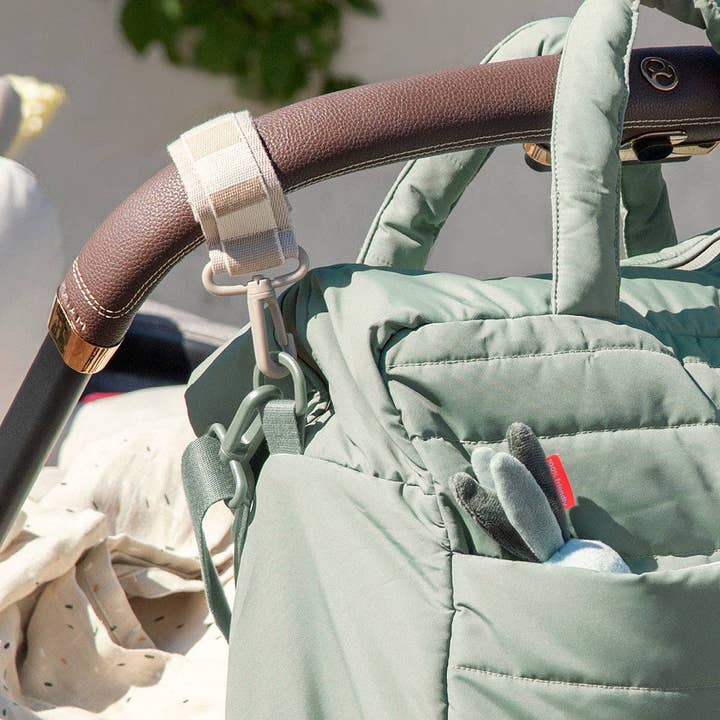 Quilted Changing Bag Green for wholesale on Faire2