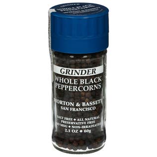 Hudson Meat Company - Wholesale Pepper/Peppercorns - GRINDER WHOLE BLACK PEPPERCORNS    -    MORTON & BASSET0