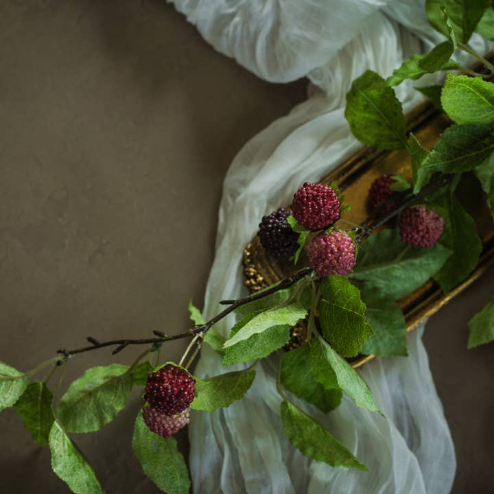 34" RASPBERRY SPRAY for wholesale by Ragon House