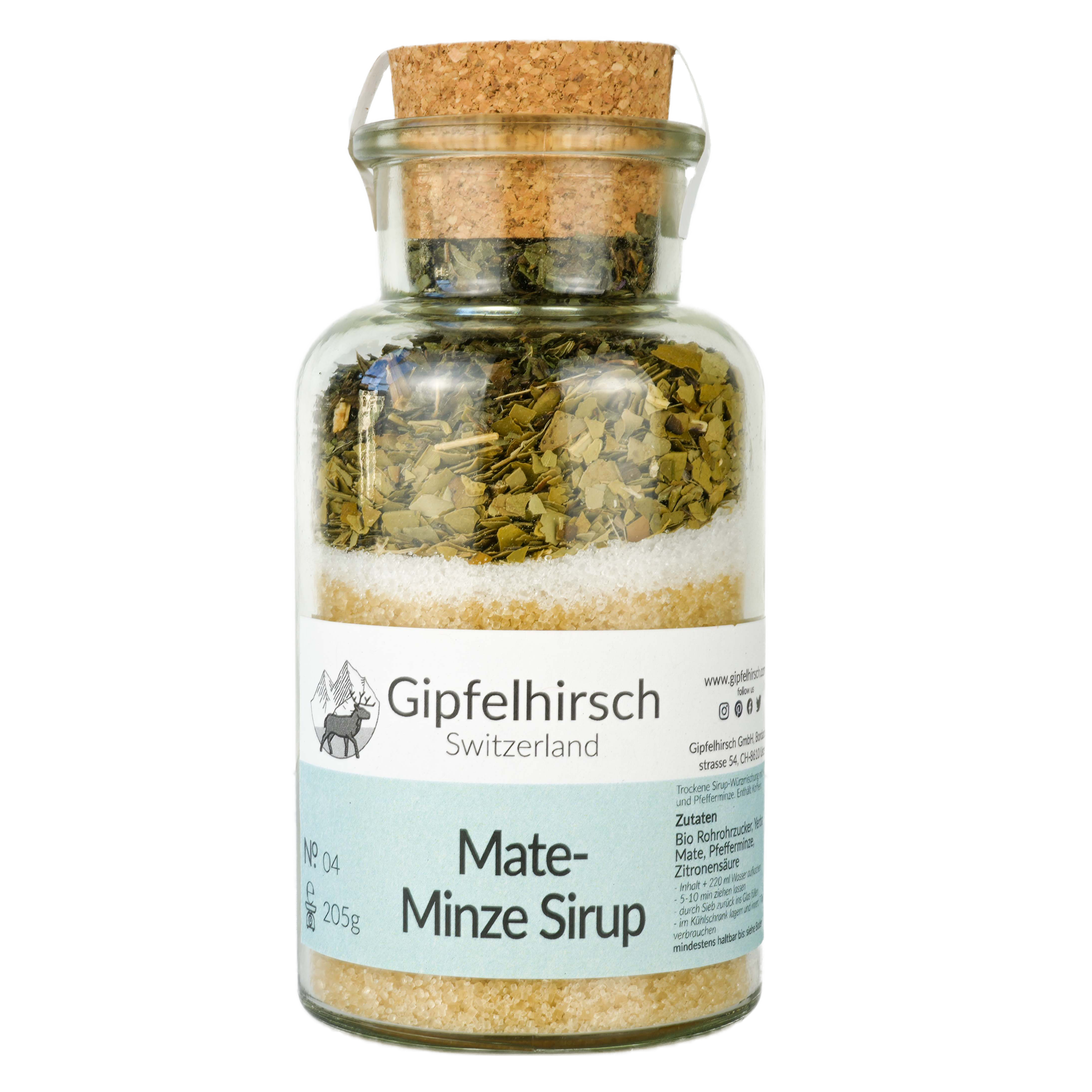 Gipfelhirsch - Wholesale Cocktail Mix/Syrup - Mate Mint Cordial - the Wakeupper0