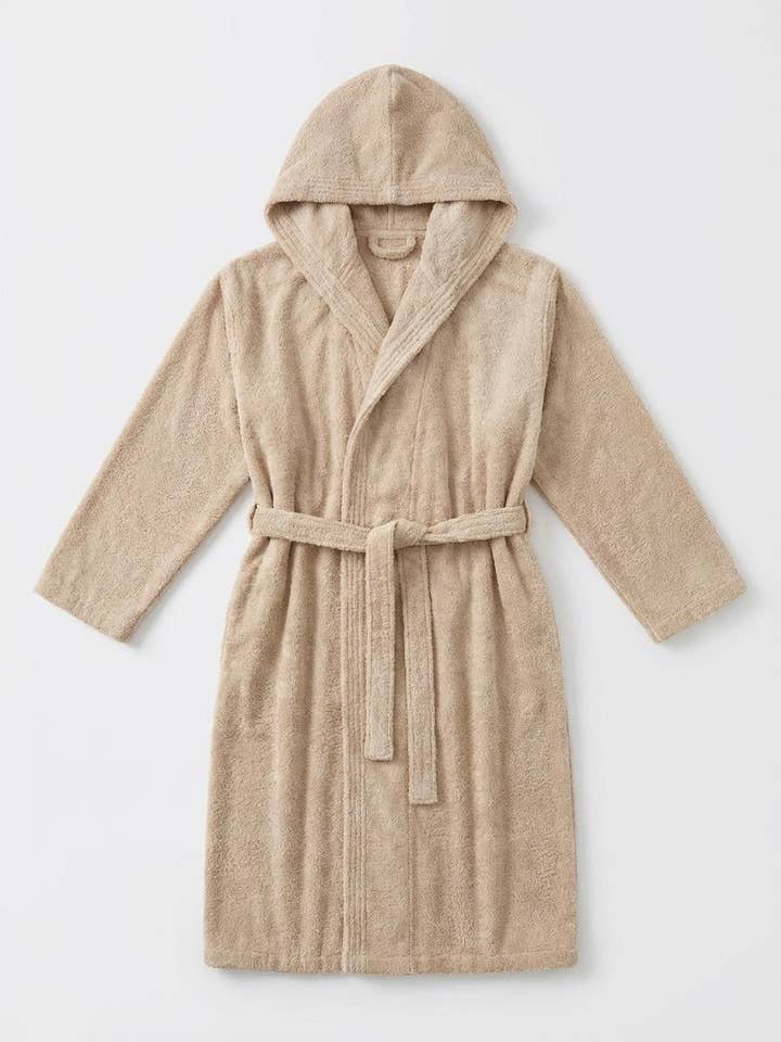 Ortum Life Premium Roupão Bege com Capuz por atacado de Ortum Life