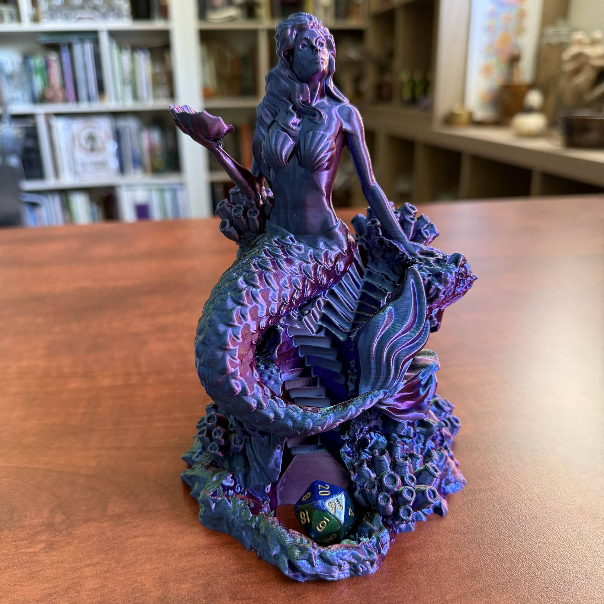 American Carver LLC - Vente Dé - Tour de Dés Sirène | JdR, D&D, Pathfinder, CdC6