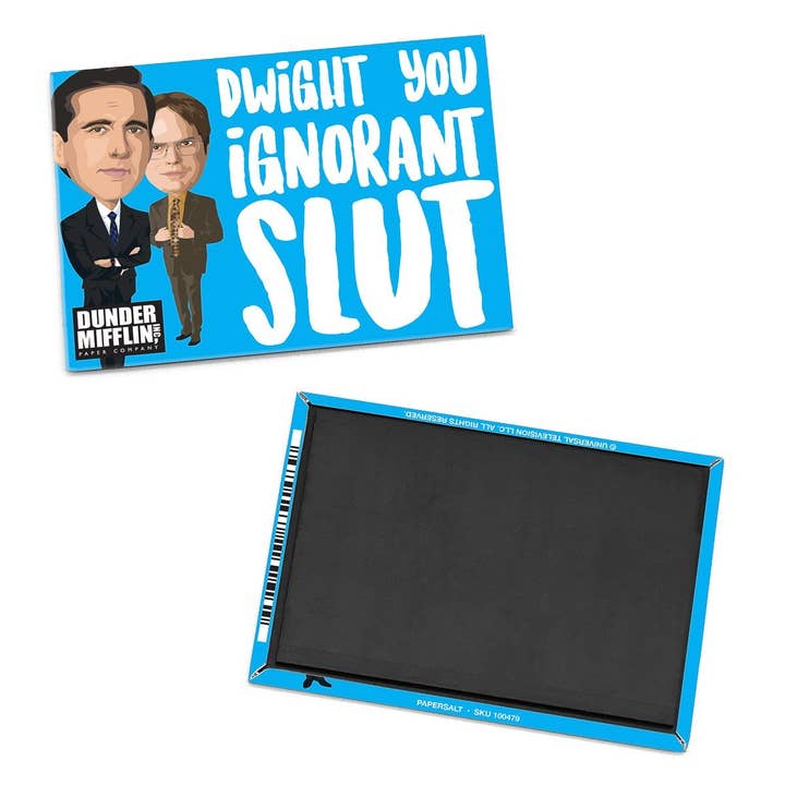 Papersalt – Großhandel Magnete – Das Büro: Michael Scott Magnet „Dwight You Ignorant Slut“