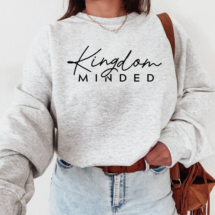 Kingdom Minded - Christian Mother's Day Tee Faith Based Bible Verse Shirt Christian Sweatshirt for wholesale by Faith & Life Christian Brands