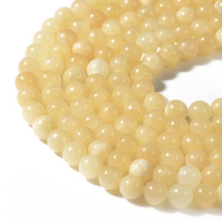 La Boîte à Cailloux - Wholesale Beaded/Pearl Necklace - Orange calcite thread Mexico A1