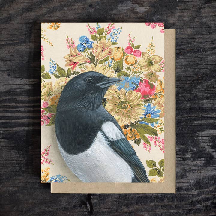Emily Uchytil - Wholesale Everyday Greeting Card - Magpie - Note Card