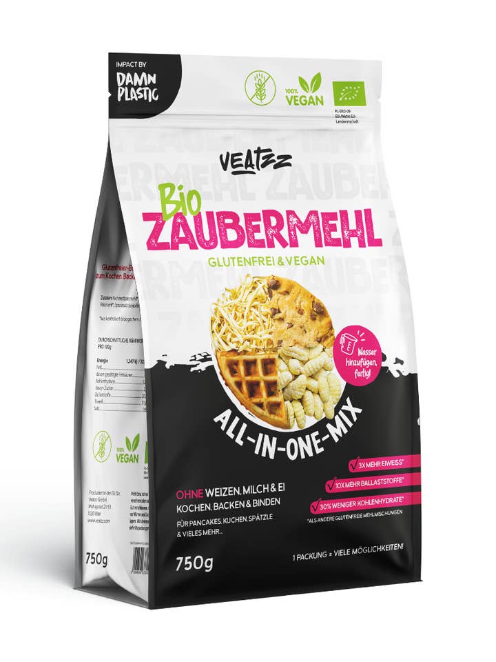 MAGIC FLOUR - GLUTEN-FREE. 270g x 18 (1PU) for wholesale by Vegannett Biomanufaktur