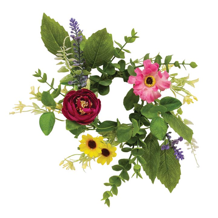 Anneau de bougie Fleurs d'été légères - 3” pour la vente par Col House Designs