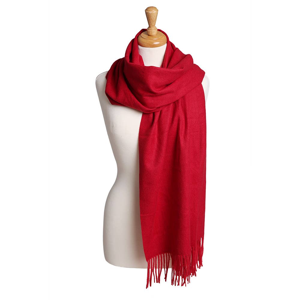 Sensibling Corp. – wholesale Scarf – Women's – Solid Oblong Scarf with Tassels11