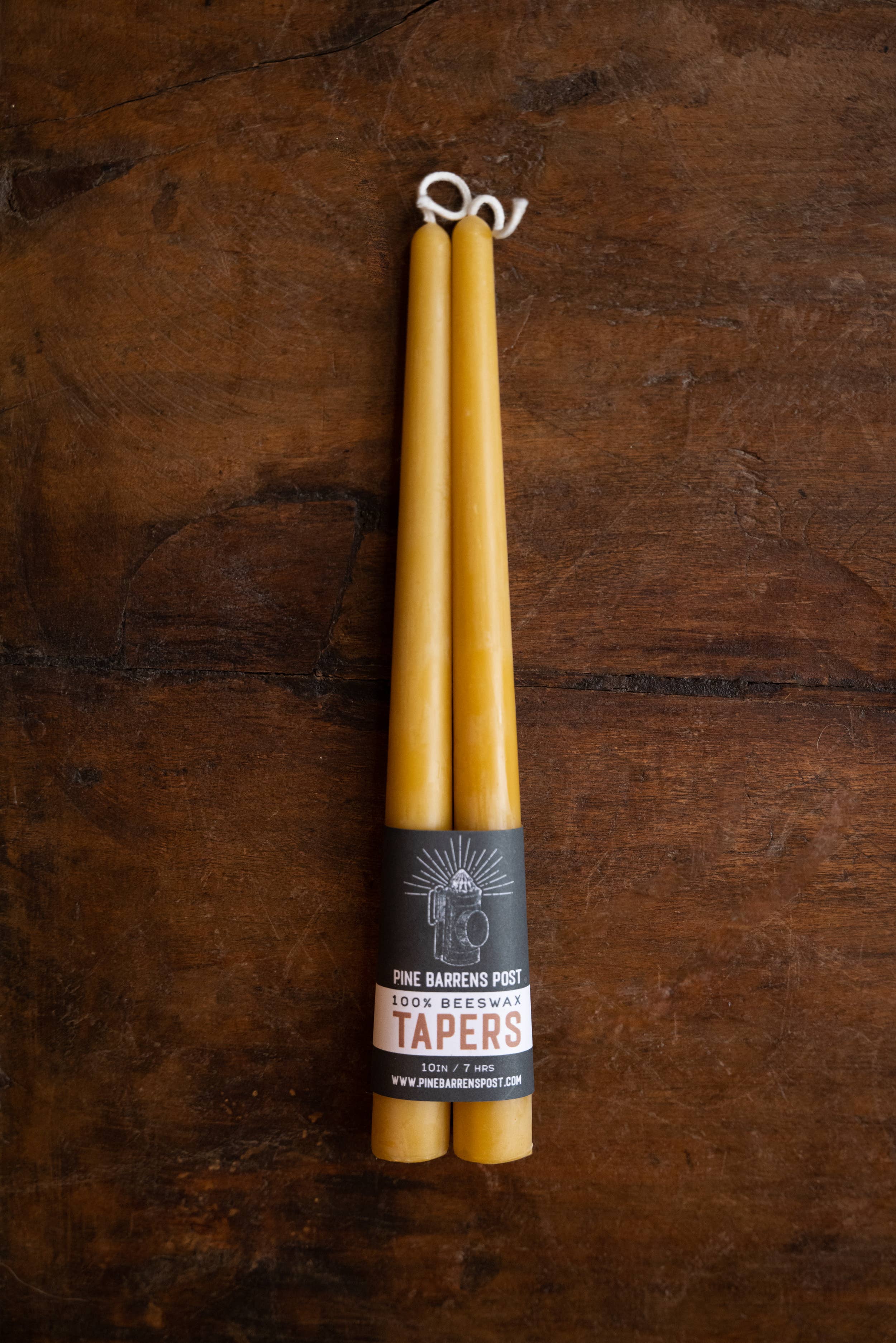 Pine Barrens Post - Wholesale Tapered Candle/Candlestick - Pure Beeswax 10" Classic Tapers1