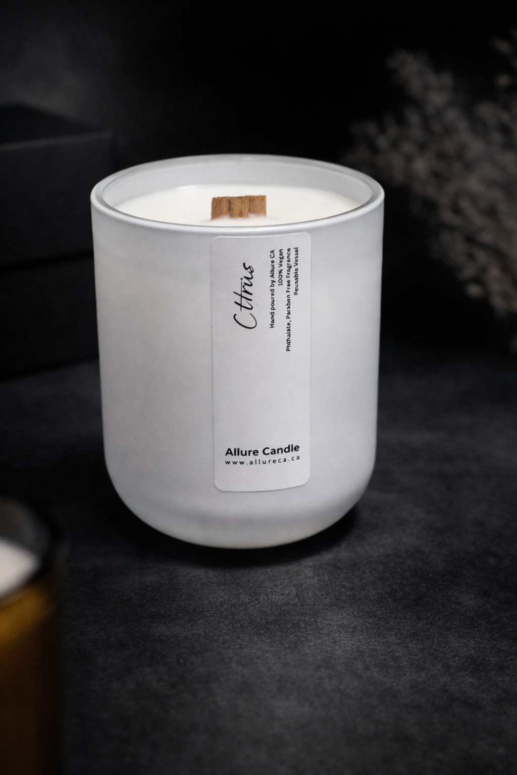 Allure CA - Wholesale Jar/Filled Candle - Personalized Soy Jar Candle | 8 oz Vegan Wax8