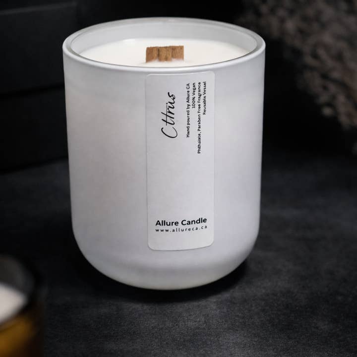 Allure CA - Wholesale Jar/Filled Candle - Personalized Soy Jar Candle | 8 oz Vegan Wax8