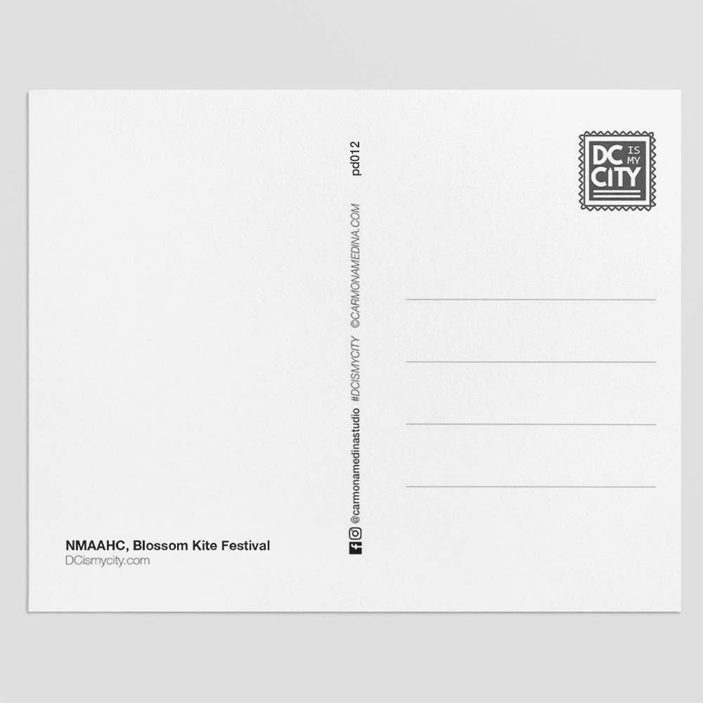 The Culture Curious - Wholesale Postcard - NMAAHC, Blossom Kite Festival postcard1