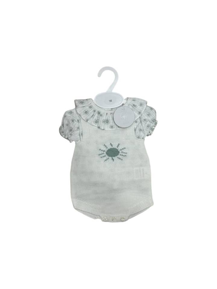 Cotton Socks - Wholesale Clothing Set - Baby - Ref:595F Cute Perlé 2-piece with blouse2