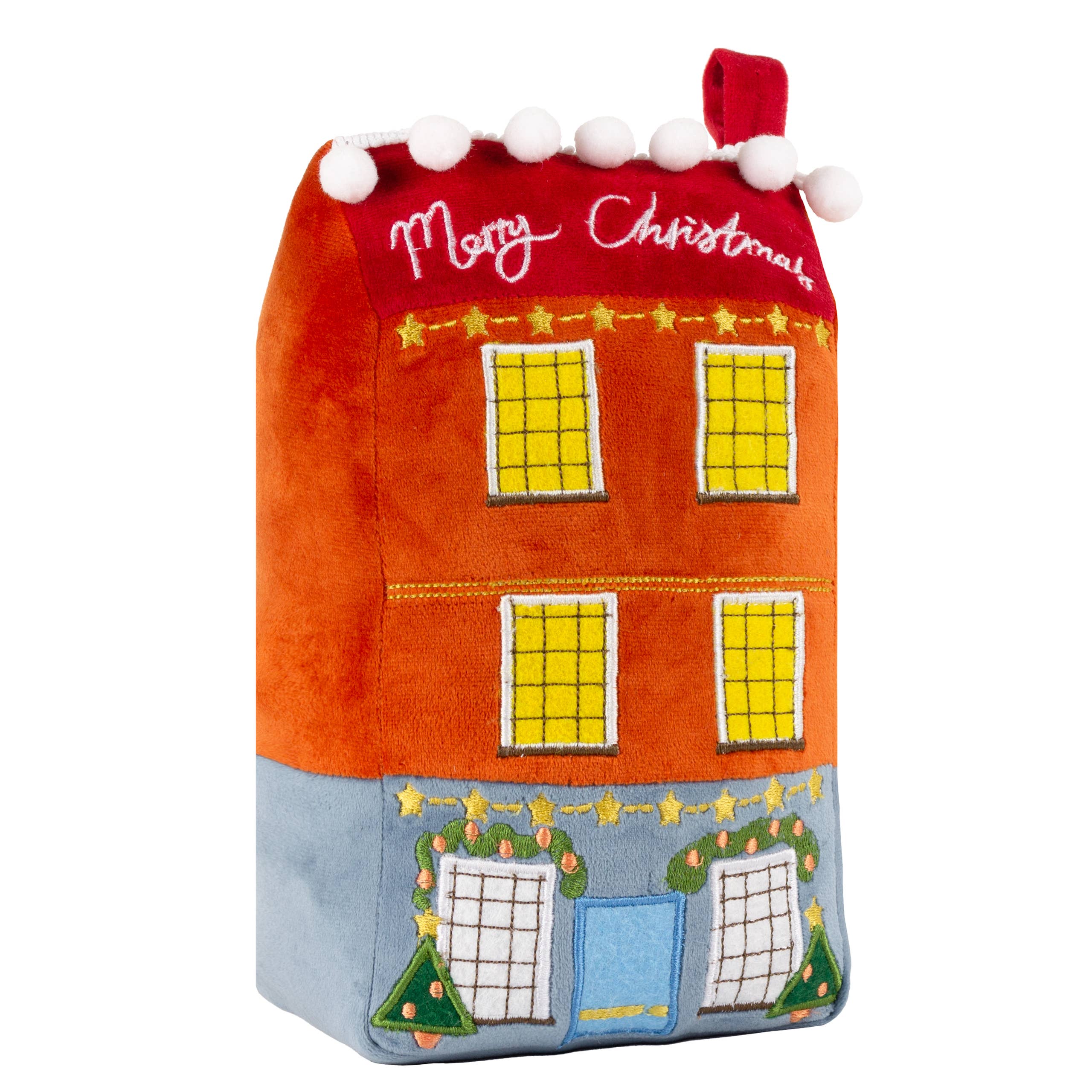 Christmas Spirit House Festive Door Stop Multicolour for wholesale on Faire1