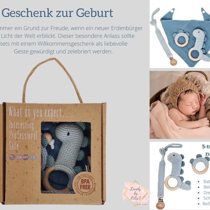 Lovely by LiLyS - Wholesale Nieuwe moeder geschenkdoos/set - cadeau voor geboorte, geboortecadeau, doopcadeau
