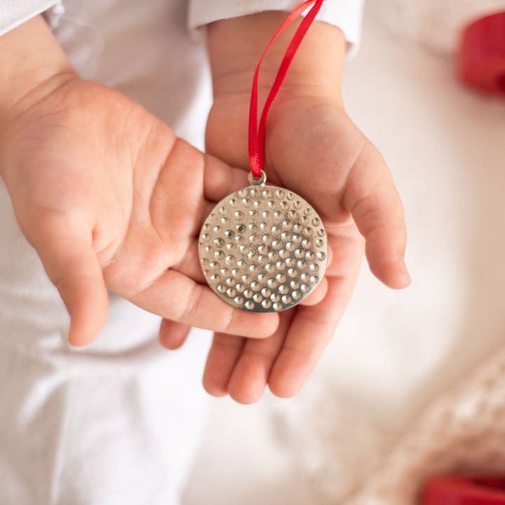 House of Morgan Pewter - Wholesale Ornament - Handmade Sports Athlete Christmas Ornament - Golf Ball