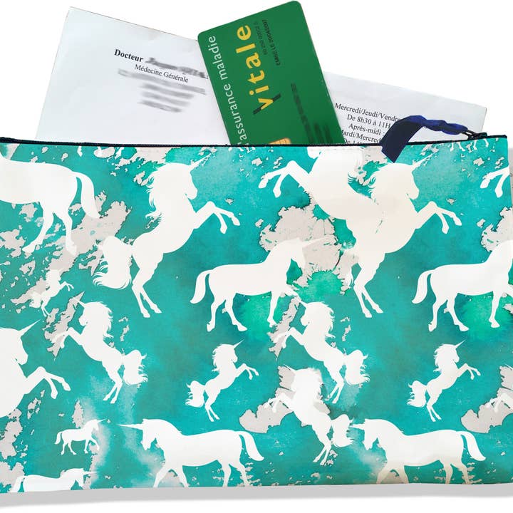 Blå Unicorn lynlås receptpligtig holder for engroshandel hos BISTRAKOO