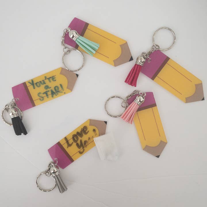 Dash+Roo - Wholesale Keychain - Kids - Blank Acrylic Pencil Keychain10