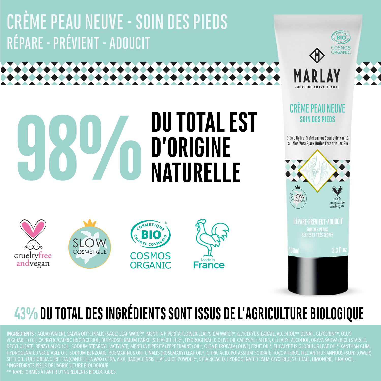 Marlay Cosmetics - Wholesale Foot Cream - Peau Neuve foot cream 100 ml5