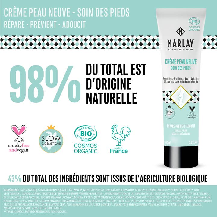 Marlay Cosmetics - Wholesale Foot Cream - Peau Neuve foot cream 100 ml5