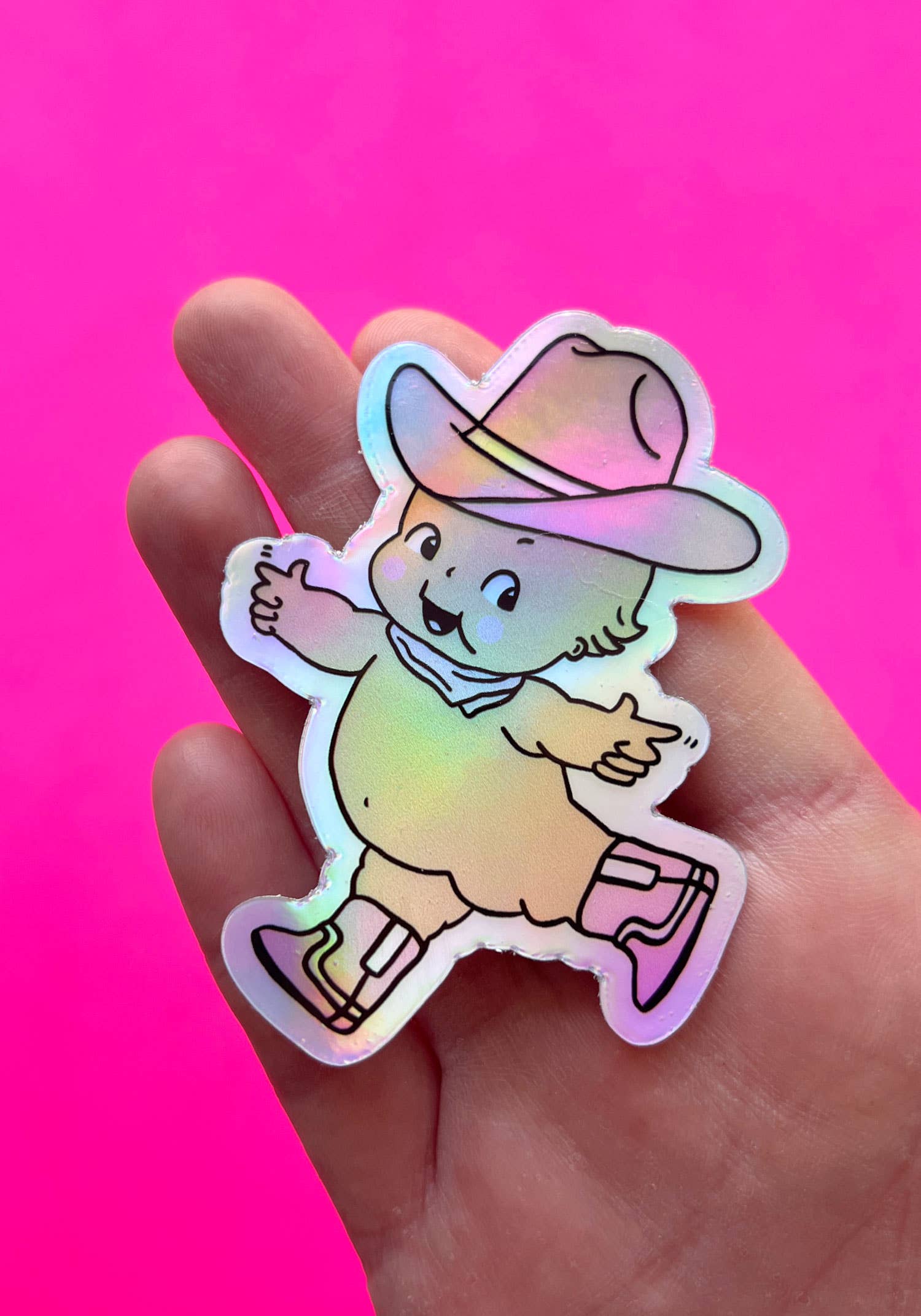 kaeraz – wholesale Klistermärke – Cowpoke Kewtie Hologram klistermärke1