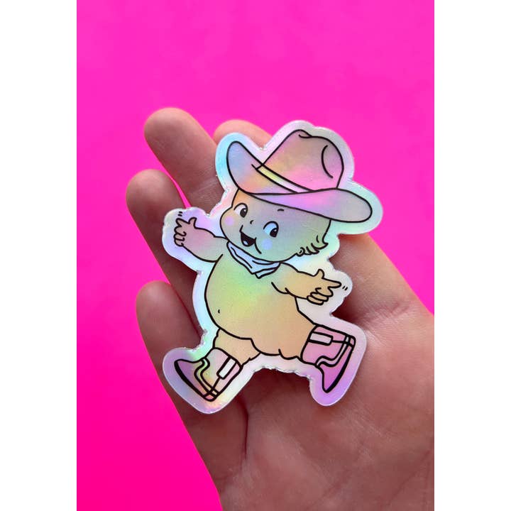 kaeraz – wholesale Klistermärke – Cowpoke Kewtie Hologram klistermärke1