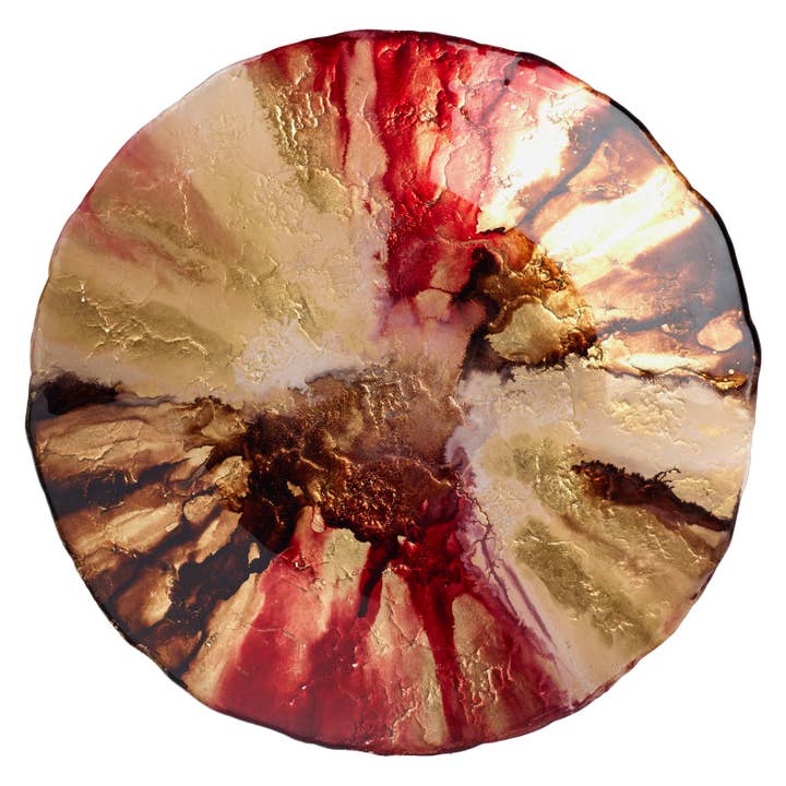 Abstract Red Bowl for wholesale by The DRH Collection Ltd