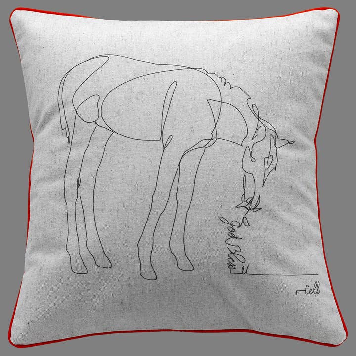 Cosette et les lys - Wholesale Throw Pillow Cover - God bless U — Textile art cover4