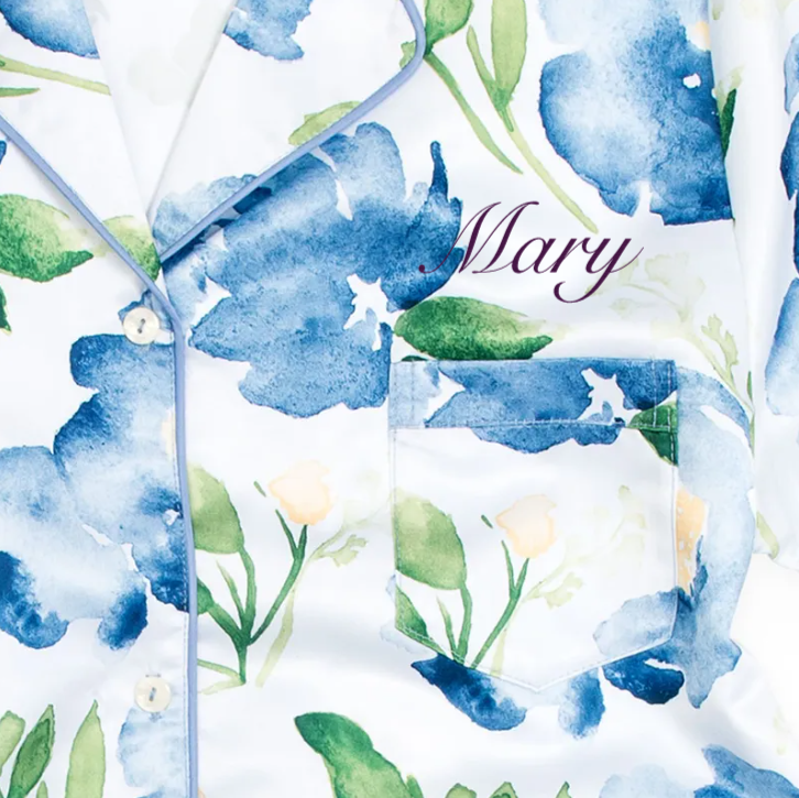 Weddingstar Inc. – Conjunto de pijama - Mulher por atacado – Conjunto Feminino de Pijama de Cetim com Estampa Floral3