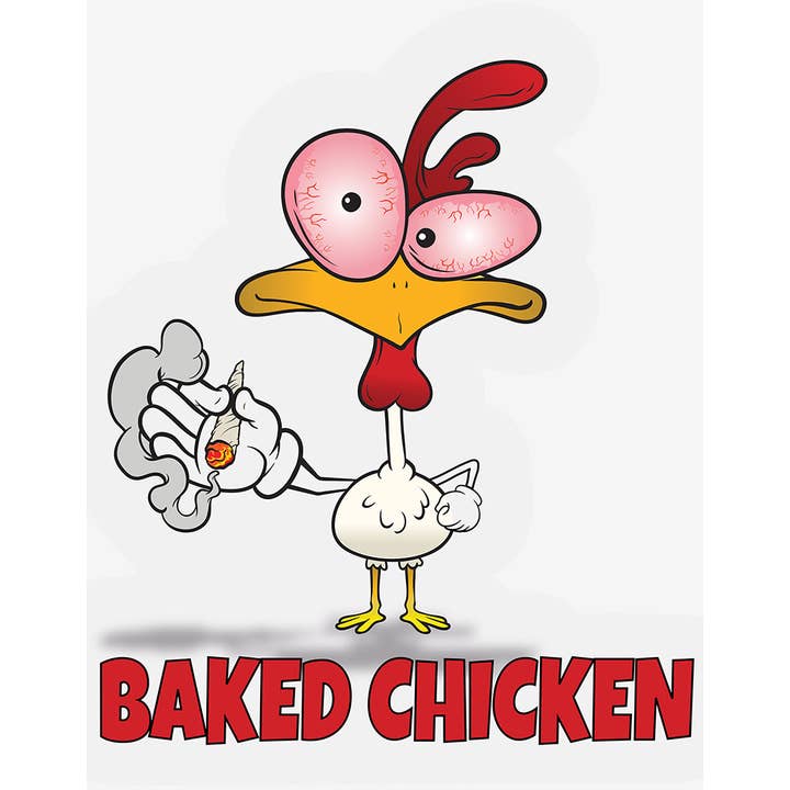 Plaque en forme de poulet au four pour la vente par Desperate Enterprises