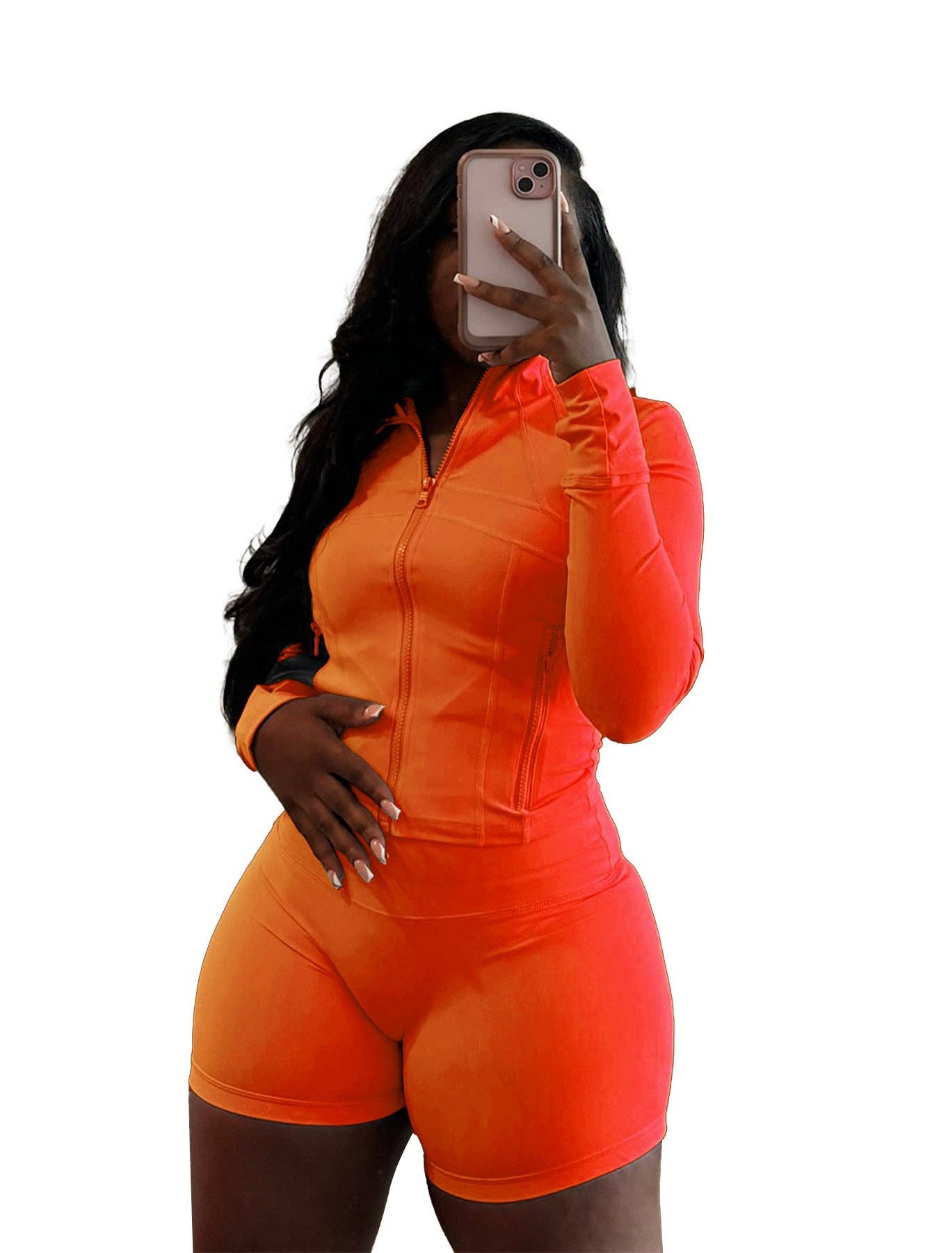 MB Fashion Wholesale - Wholesale Activewear Set - Women's - MB FASHION Athletic Set Long-Sleeve Zip-Up 4068LY12